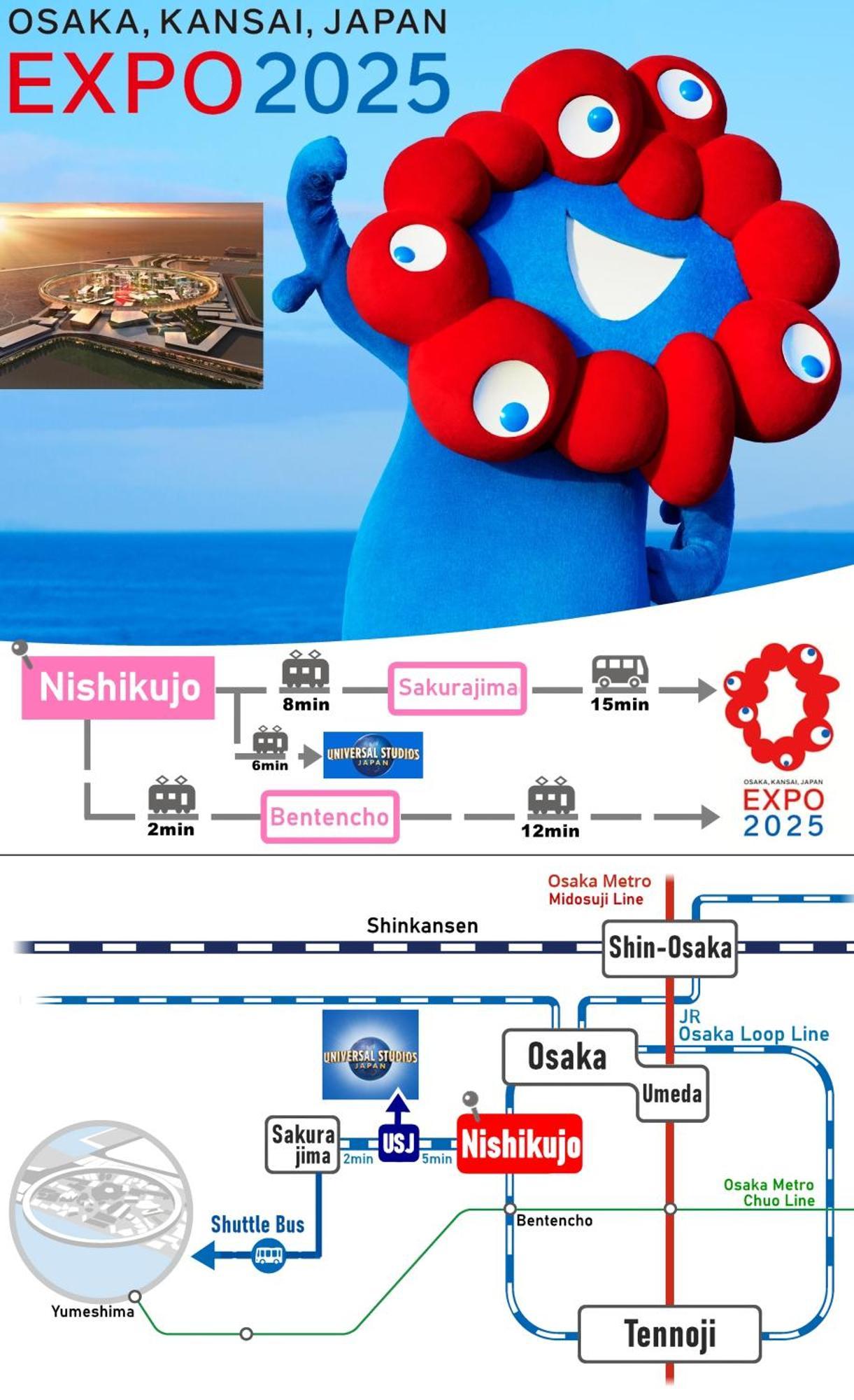 Usj 2 Stops, Umeda&Dotonbori 8Mins, Kix Direct Access Sv2 Osaka Zewnętrze zdjęcie